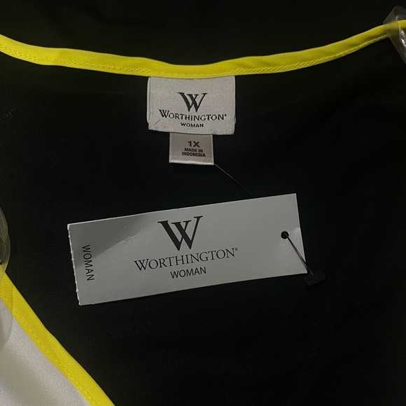 NWT Worthington Women’s Sleeveless Blouse size 1X - Picture 7 of 7